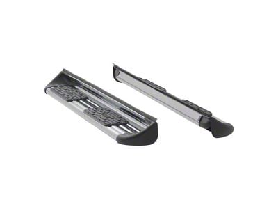 Stainless Side Entry Running Boards without Mounting Brackets; Polished (15-18 6.0L Sierra 3500 HD Double Cab)