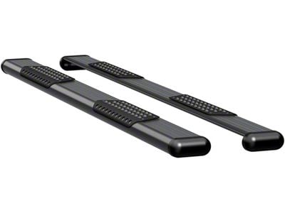 O-Mega II 6-Inch Oval Side Step Bars; Textured Black (15-19 Sierra 3500 HD Crew Cab)
