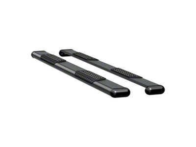 O-Mega II 6-Inch Wheel-to-Wheel Oval Side Step Bars; Textured Black (15-18 Sierra 3500 HD Regular Cab w/ 8-Foot Long Box)