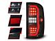 Sequential LED C-Bar Tail Lights; Black Housing; Smoke Lens (15-19 Sierra 3500 HD SRW)