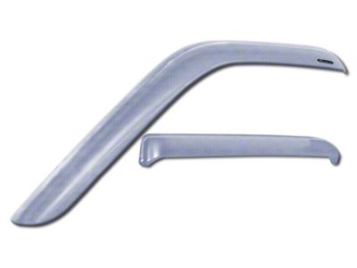 Tape-Onz Sidewind Deflectors; Front and Rear; Chrome (15-19 Sierra 3500 HD Crew Cab)