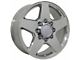 Silverado Style Polished 8-Lug Wheel; 20x8.5; 44mm Offset (20-24 Sierra 3500 HD SRW)