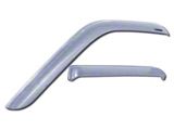 Snap-Inz In-Channel Sidewind Deflectors; Front and Rear; Chrome (20-24 Sierra 3500 HD Crew Cab)