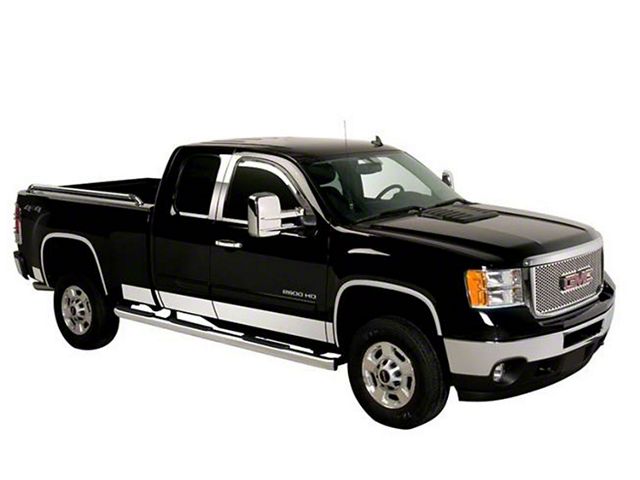 Putco Stainless Steel Rocker Panels (15-19 Sierra 3500 HD Regular Cab DRW w/ 8-Foot Long Box)