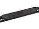 Platinum 4-Inch Oval Side Step Bars; Black (07-14 Sierra 3500 HD Extended Cab)
