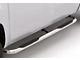 3-Inch Round Bent Nerf Side Step Bars; Polished Stainless (07-19 Sierra 3500 HD Crew Cab)