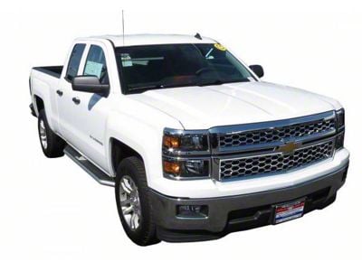 STX300 Running Boards; Stainless Steel (07-19 Sierra 3500 HD Extended/Double Cab)