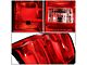 Tail Light; Chrome Housing; Red Lens; Passenger Side (15-19 Sierra 3500 HD DRW w/ Factory Halogen Tail Lights)