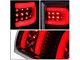 Dual C-Bar LED Tail Lights; Black Housing; Clear Lens (07-14 Sierra 3500 HD SRW)