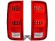 Dual C-Bar LED Tail Lights; Chrome Housing; Red Lens (07-14 Sierra 3500 HD SRW)