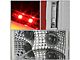 Dual C-Bar LED Tail Lights; Chrome Housing; Clear Lens (07-14 Sierra 3500 HD SRW)