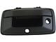 Tailgate Handle; Smooth Black; With Backup Camera and Keyhole (15-19 Sierra 3500 HD)