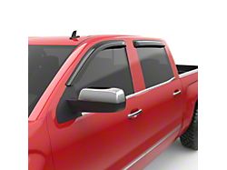 EGR Tape-On Window Visors; Front and Rear; Dark Smoke (15-19 Sierra 3500 HD Double Cab)