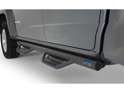 Terrain HX Side Step Bars; Black (20-24 Sierra 3500 HD Crew Cab)