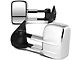 Towing Mirror; Manual; Chrome; Pair (07-12 Sierra 3500 HD)