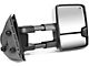Powered Heated Towing Mirror with Smoked LED Turn Signal; Chrome; Passenger Side (07-14 Sierra 3500 HD)