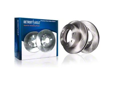 Vented 8-Lug Rotors; Front Pair (07-10 Sierra 3500 HD SRW)