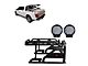 Warrior Roll Bar with 9-Inch Black Round LED Lights; Black (07-24 Sierra 3500 HD)