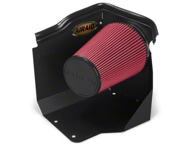 Airaid QuickFit Air Dam with Red SynthaMax Dry Filter (99-06 4.3L, 4.8L, 5.3L Silverado 1500 w/ Low Profile Hood)