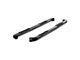 3-Inch Round Side Step Bars; Black (07-18 Silverado 1500 Crew Cab)