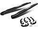 4-Inch Nerf Side Step Bars; Black (19-25 Silverado 1500 Double Cab)