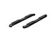 4-Inch Oval Side Step Bars; Black (19-25 Silverado 1500 Double Cab)