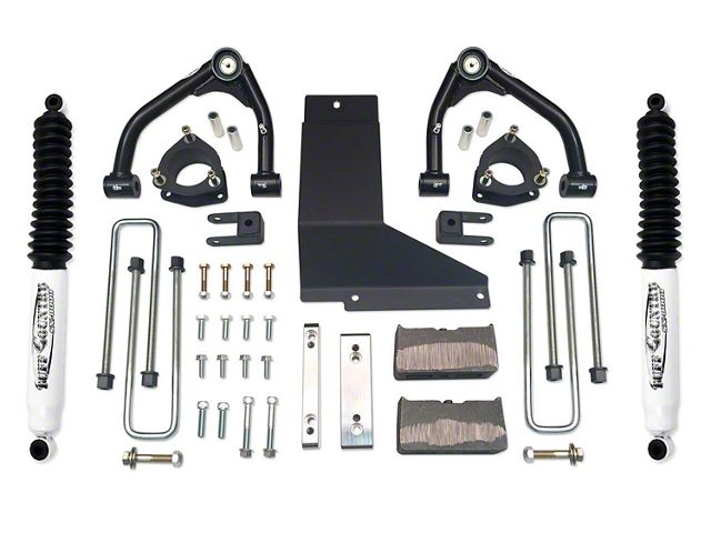 Tuff Country 4-Inch Upper Control Arm Suspension Lift Kit with SX8000 Shocks (07-13 Silverado 1500)