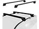 47-Inch Pro Universal Adjustable Roof Rack Cross Bars with Keyed Locks; Black (Universal; Some Adaptation May Be Required)