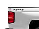 4x4 Decal; Blackout (14-17 Silverado 1500)