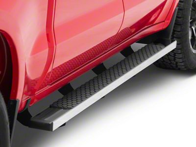 5-Inch Honeycomb Step Running Boards; Stainless Steel (19-24 Silverado 1500 Crew Cab)