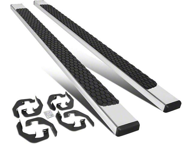 5-Inch Running Boards; Stainless Steel (07-18 Silverado 1500 Crew Cab)