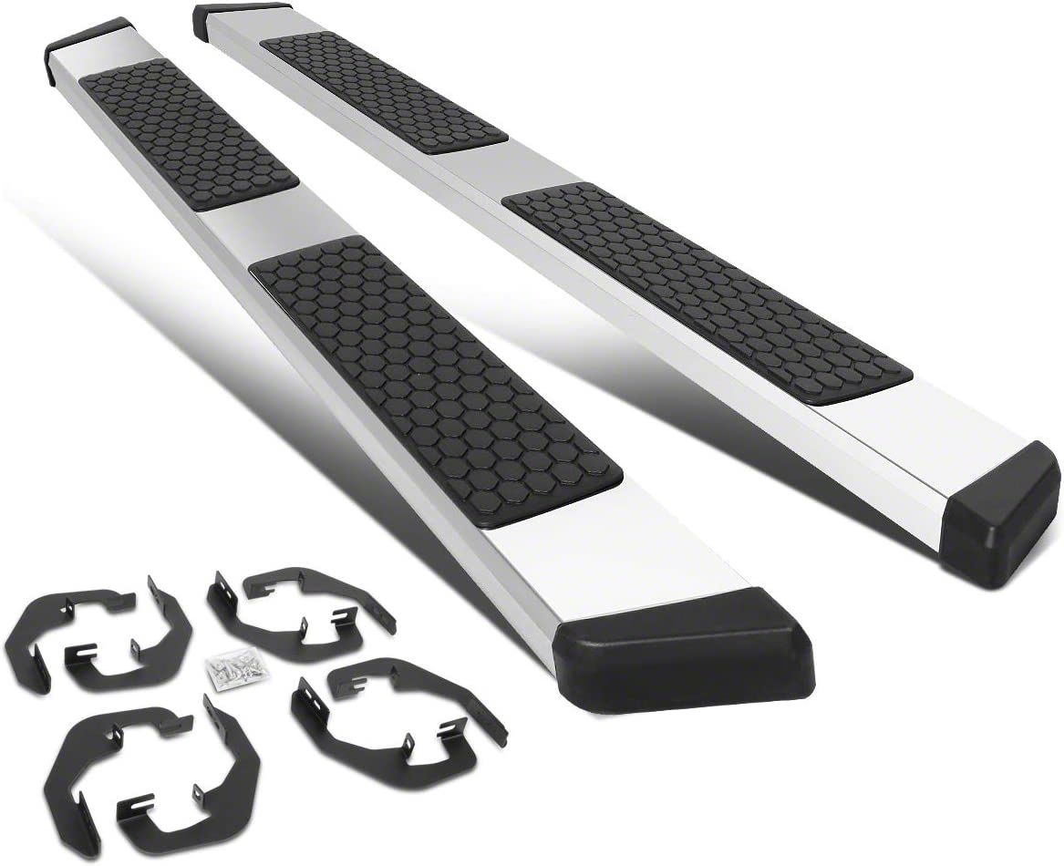 Silverado 1500 5 Inch Wide Flat Running Boards Stainless Steel 07 18 Silverado 1500 Crew Cab 6510