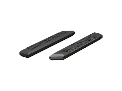 5.50-Inch AdvantEDGE Side Step Bars without Mounting Brackets; Carbide Black (07-18 Silverado 1500 Regular Cab)