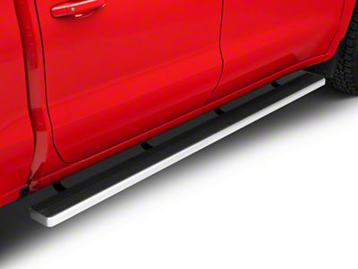 6-Inch iStep Running Boards; Hairline Silver (19-25 Silverado 1500 Crew Cab)