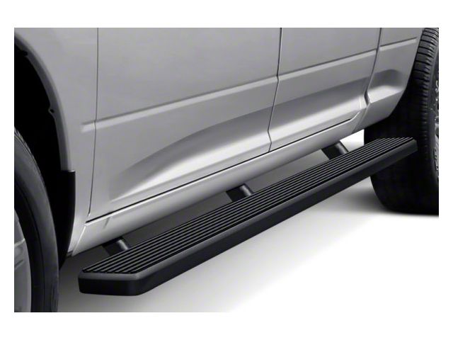 6-Inch iStep Wheel-to-Wheel Running Boards; Black (19-24 Silverado 1500 Crew Cab w/ 6.50-Foot Standard Box)