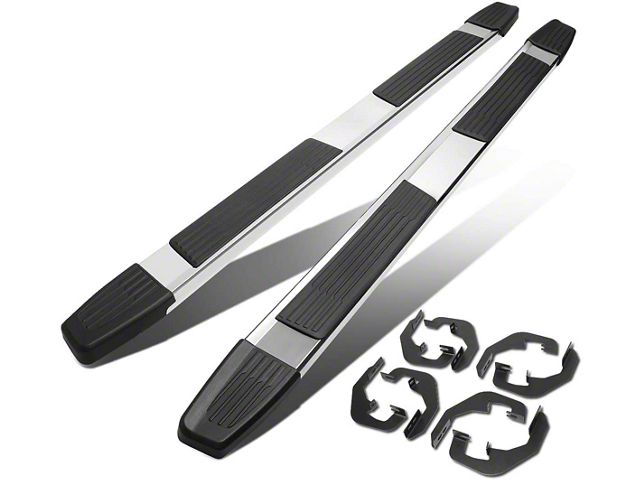 6-Inch Running Boards; Stainless Steel (07-18 Silverado 1500 Crew Cab)