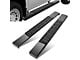 6-Inch Wide Flat Running Boards; Black (19-24 Silverado 1500 Regular Cab)