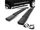 6-Inch Wide Flat Running Boards; Black (07-18 Silverado 1500 Regular Cab)