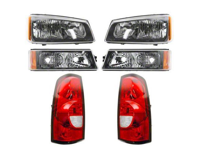 6-Piece Headlight and Tail Light Set (04-06 Silverado 1500 Fleetside)