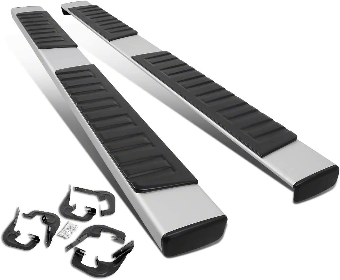 Silverado 1500 6.25-Inch Running Boards; Silver (07-18 Silverado 1500 ...