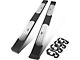 6.50-Inch Flat Step Bar Running Boards; Black (07-18 Silverado 1500 Crew Cab)