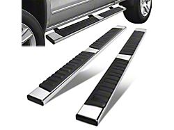 6.75-Inch Running Boards; Polished (19-24 Silverado 1500 Double Cab)