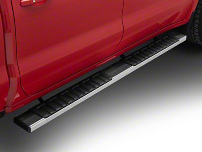 6.75-Inch Running Boards; Polished (19-25 Silverado 1500 Crew Cab)