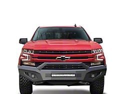 Armour II Heavy Duty Front Bumper with 20-Inch LED Light Bar and 4-Inch Cube Lights (19-21 Silverado 1500)