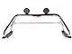 Atlas Roll Bar with 7-Inch Black Round LED Lights; Stainless Steel (01-25 Silverado 1500)