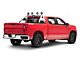 Atlas Roll Bar with 7-Inch Black Round LED Lights; Stainless Steel (01-25 Silverado 1500)