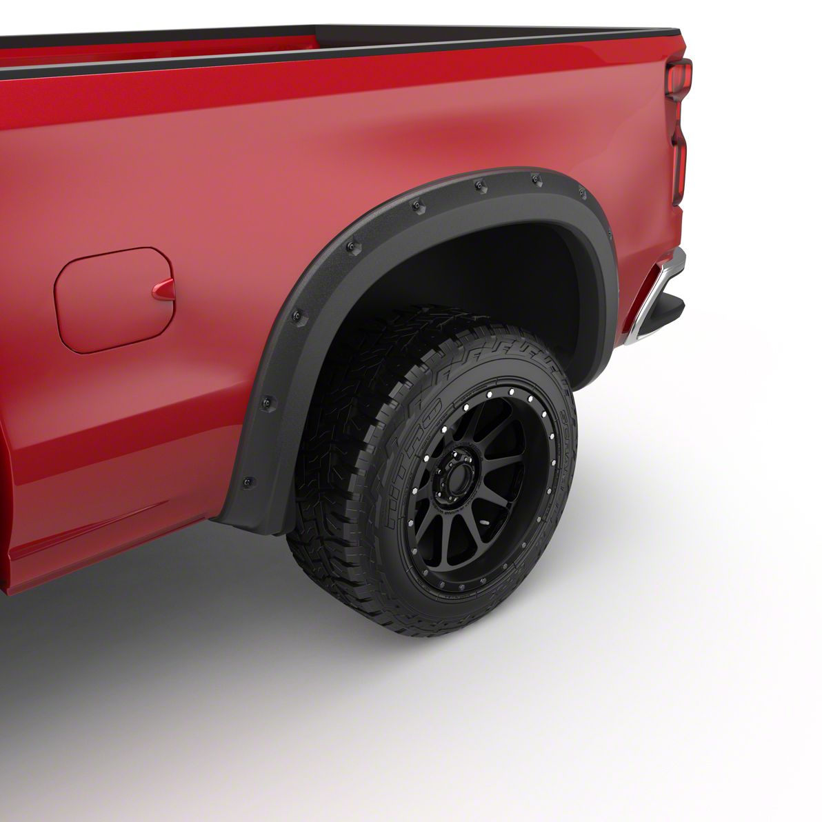 EGR Silverado 1500 Baseline Bolt Style Fender Flares; Textured Black ...