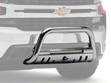 Beacon Bull Bar with Skid Plate; Stainless Steel (19-25 Silverado 1500, Excluding ZR2)