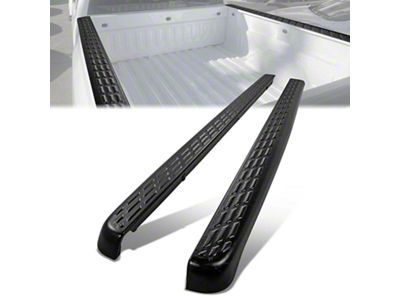 Bed Rail Caps; Black (07-13 Silverado 1500 w/ 6.50-Foot Standard Box)