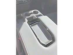 Bench Seat Center Console Upper Accent Trim; Forged Carbon Fiber (22-24 Silverado 1500)